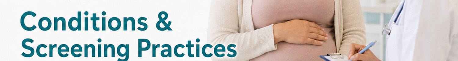 Maternal Mental Health Conditions and Screening Practices- Year 1 Banner